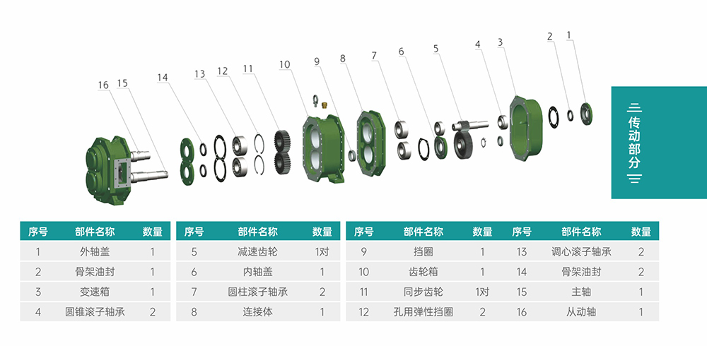 GS/DR系列凸輪轉子泵傳動(dòng)部分結構圖